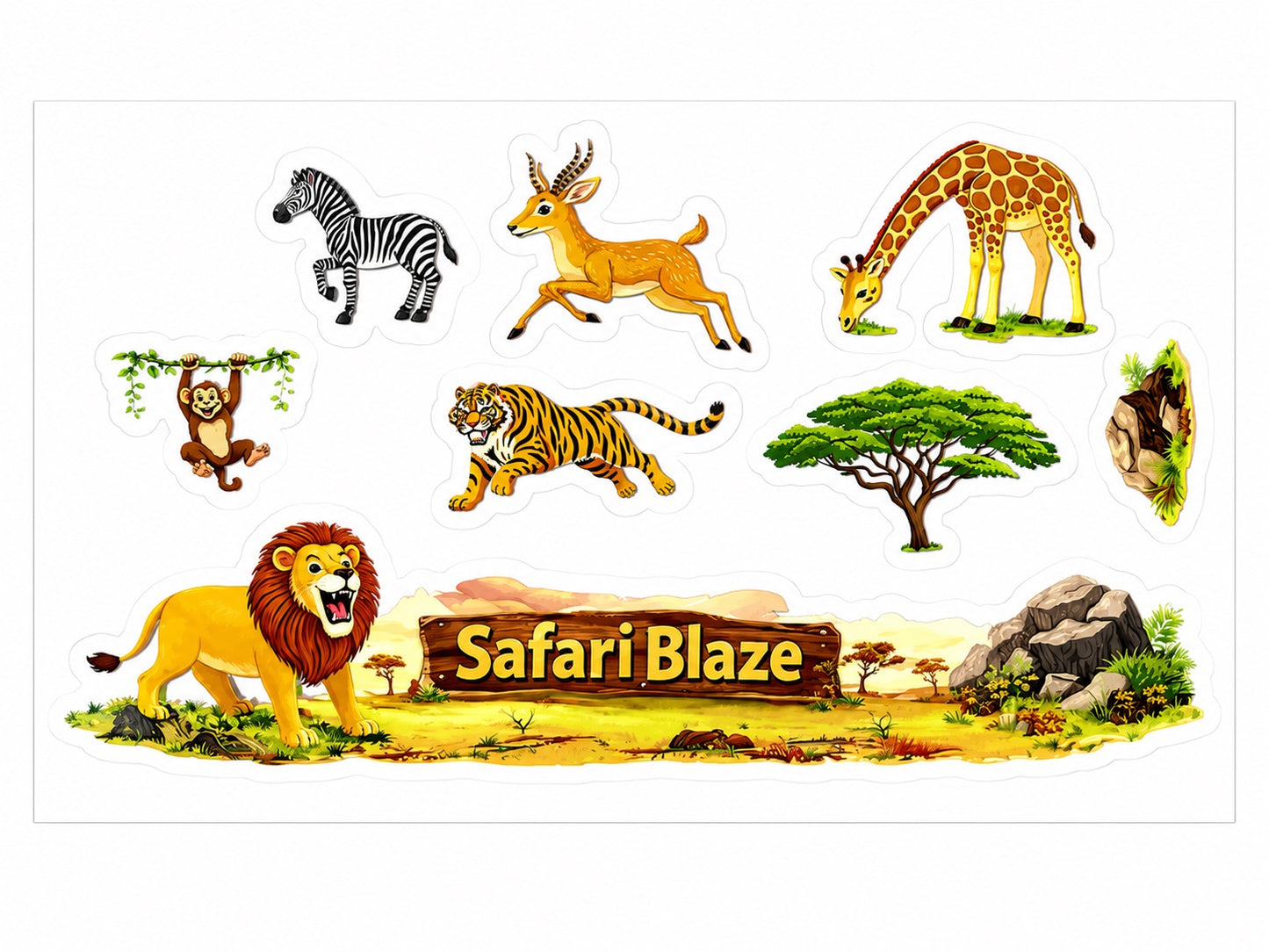 Siplab Permanent Transfer Sticker Pack–Waterproof & Durable