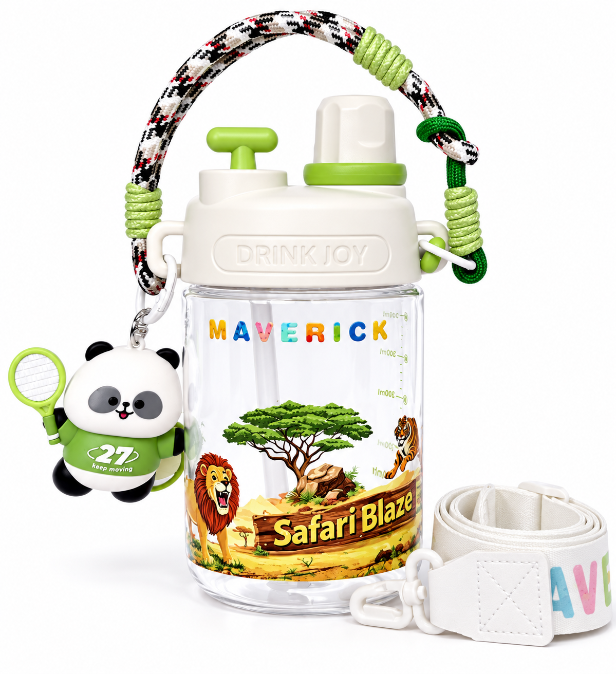 Siplab DIY Personalised Kids Drink Bottle Kit Pink| 560ml Tritan Bottle